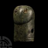 Iron Age Celtic Bronze Phallic Head Terminal