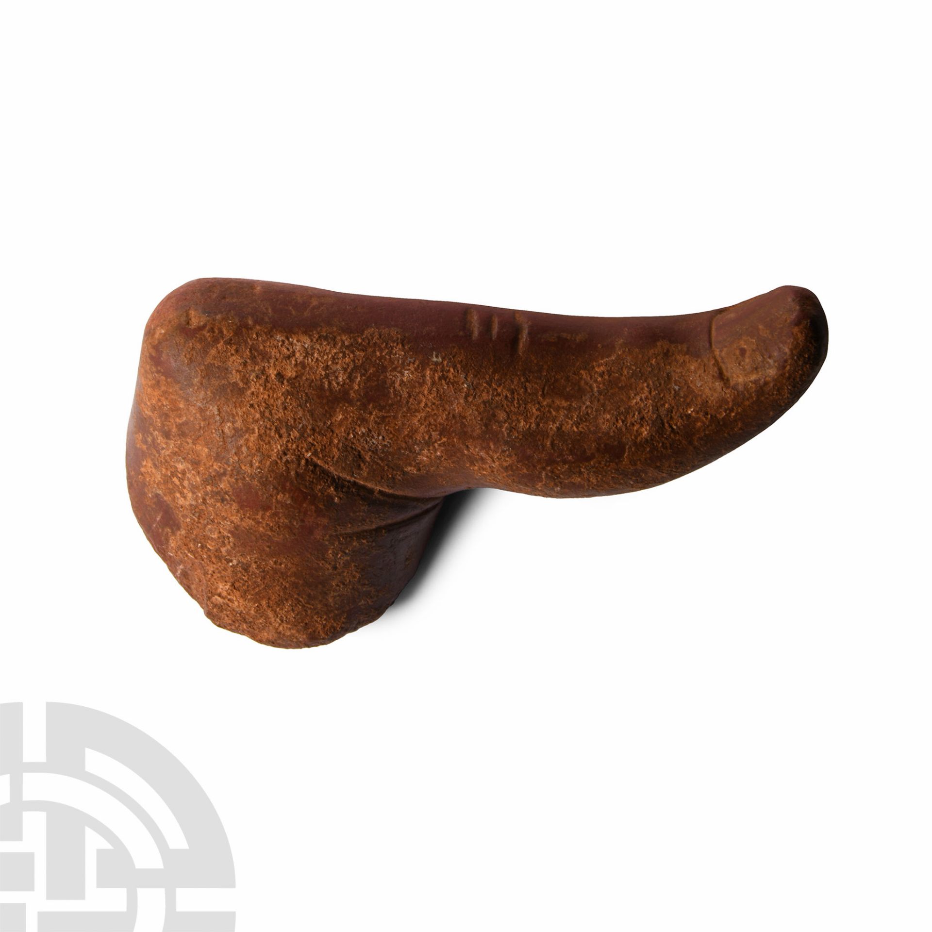 Late Roman Rosso-Antico Thumb Pestle