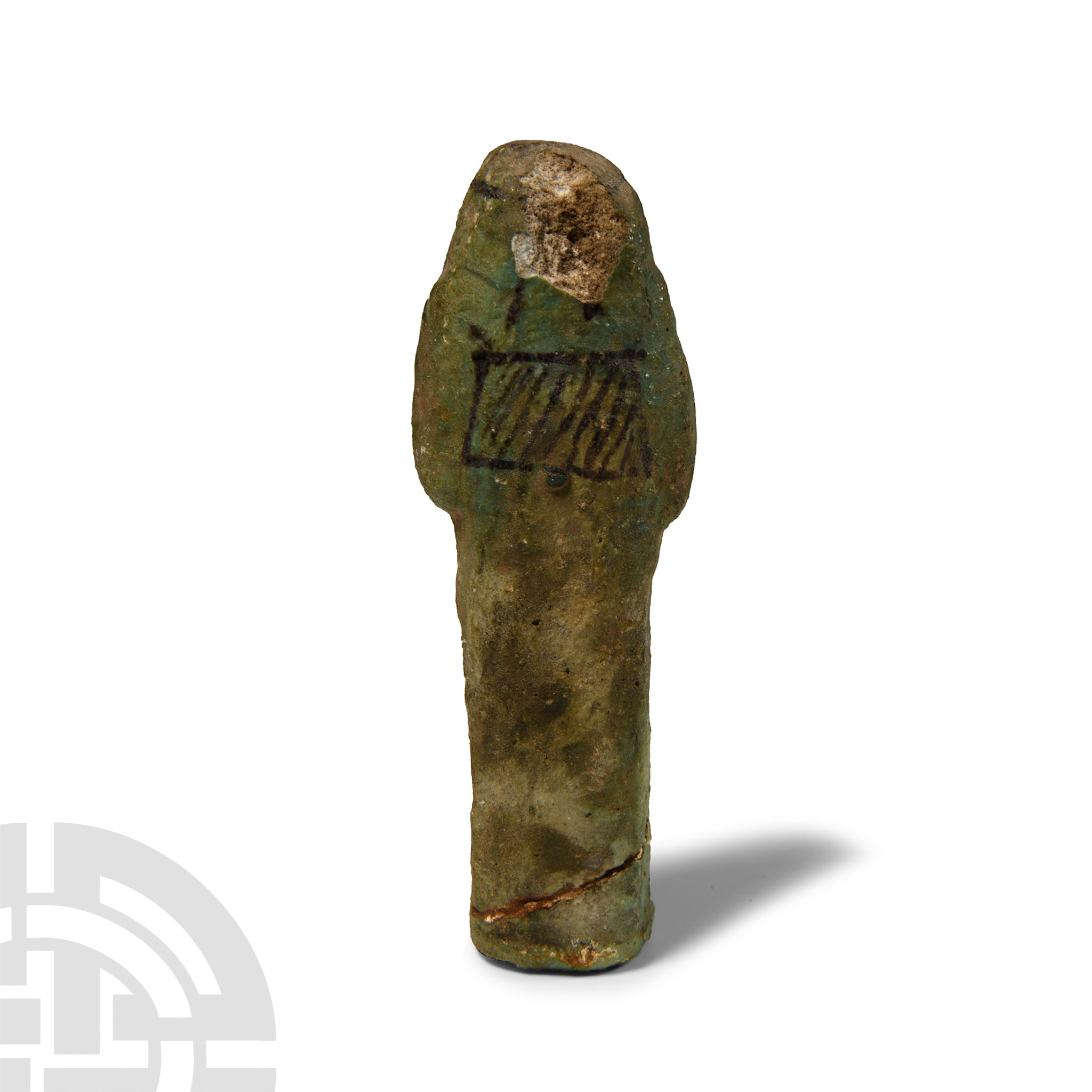 Egyptian Blue Glazed Shabti for the Priest of Amun Mi - Image 2 of 2