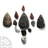 Stone Age Neolithic and Later Flint Tool Group
