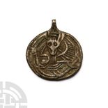 Viking Age Scandinavian Silver Pendant with Mask