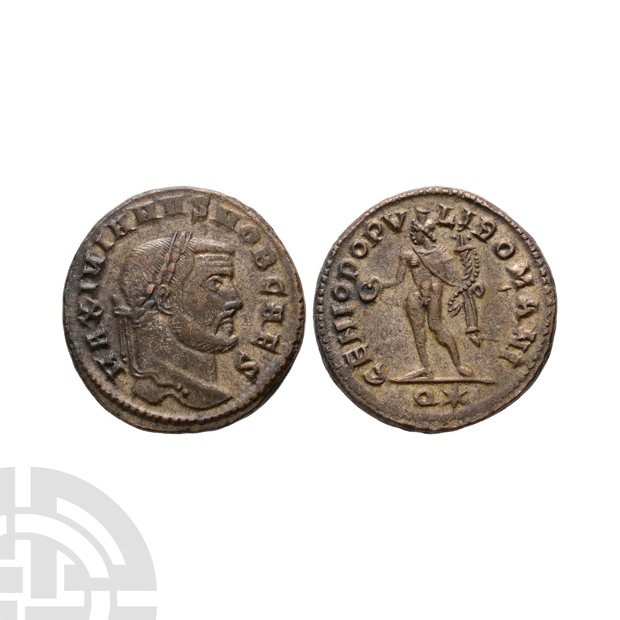 Ancient Roman Imperial Coins - Galerius Maximian - Genius AE Follis
