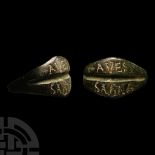 Roman Bronze Ring with Inscription