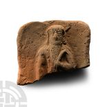 Old Babylonian Terracotta Fragment with Bearded Man
