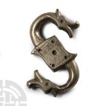 Medieval Bronze Dragon Belt Fitting