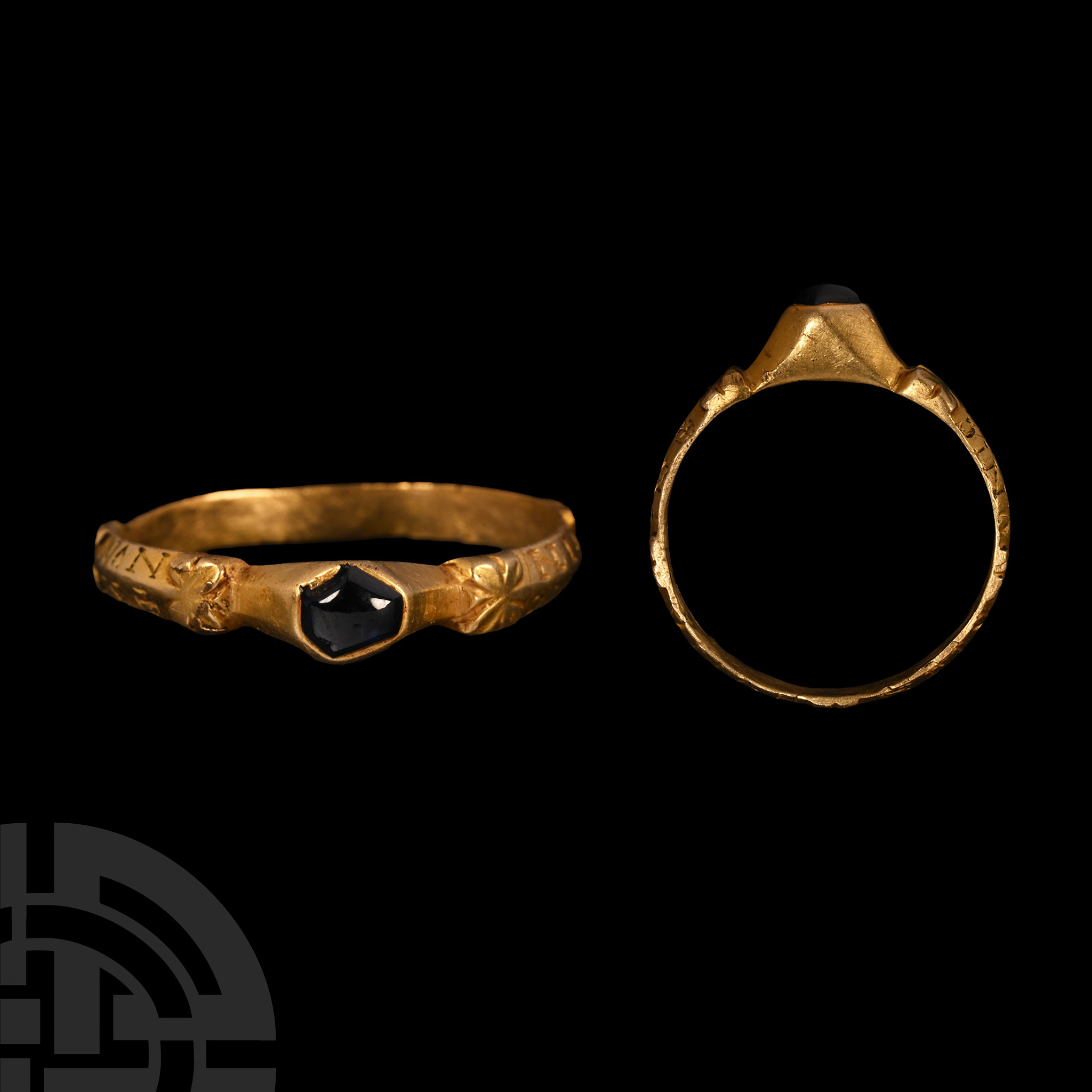 'The Drayton' Medieval Gold Ring with Magical Inscription - Image 2 of 2