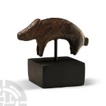 Iron Age Celtic Bronze Boar Statuette