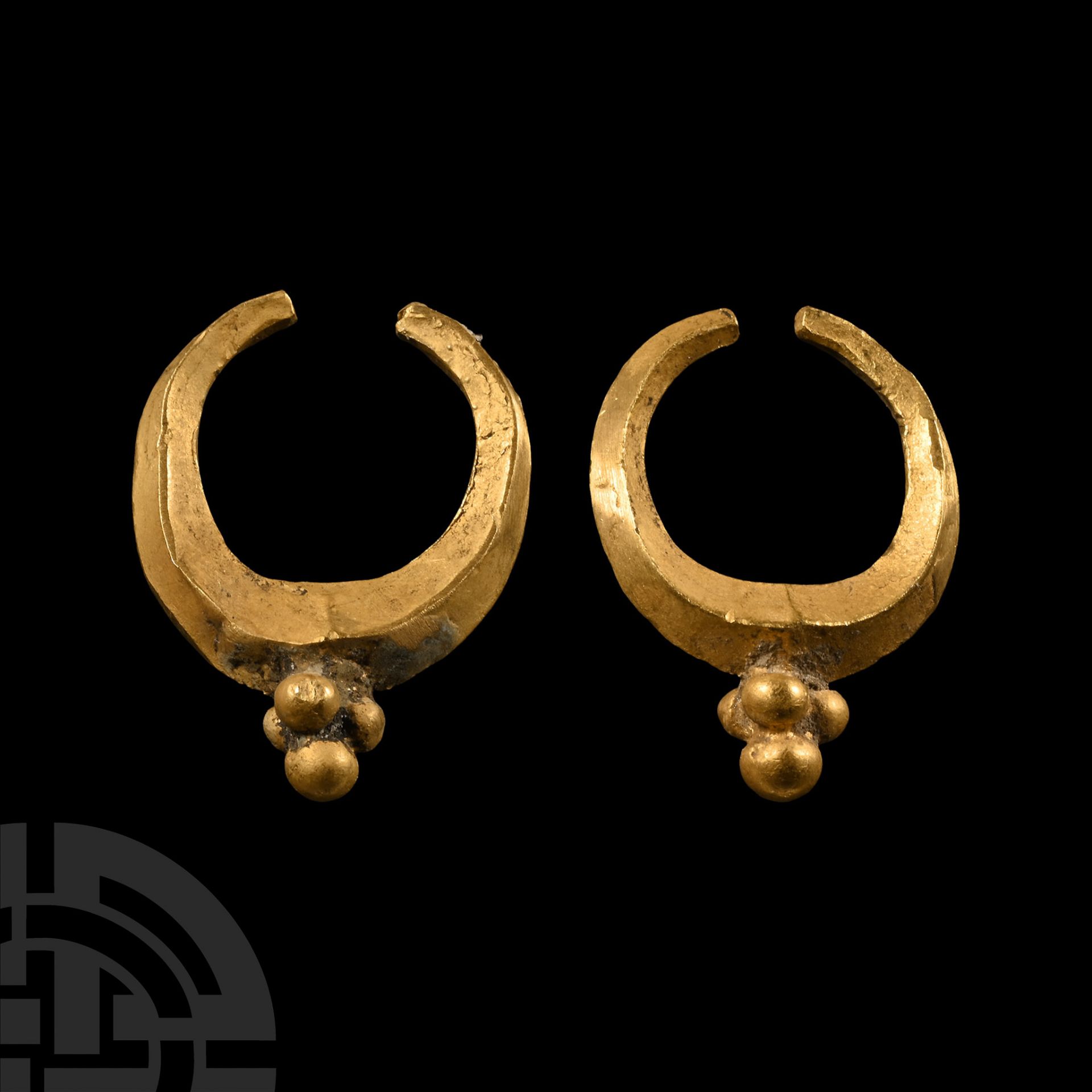 Western Asiatic Gold Earrings