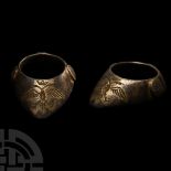 Byzantine Silver-Gilt Archer's Thumb Ring