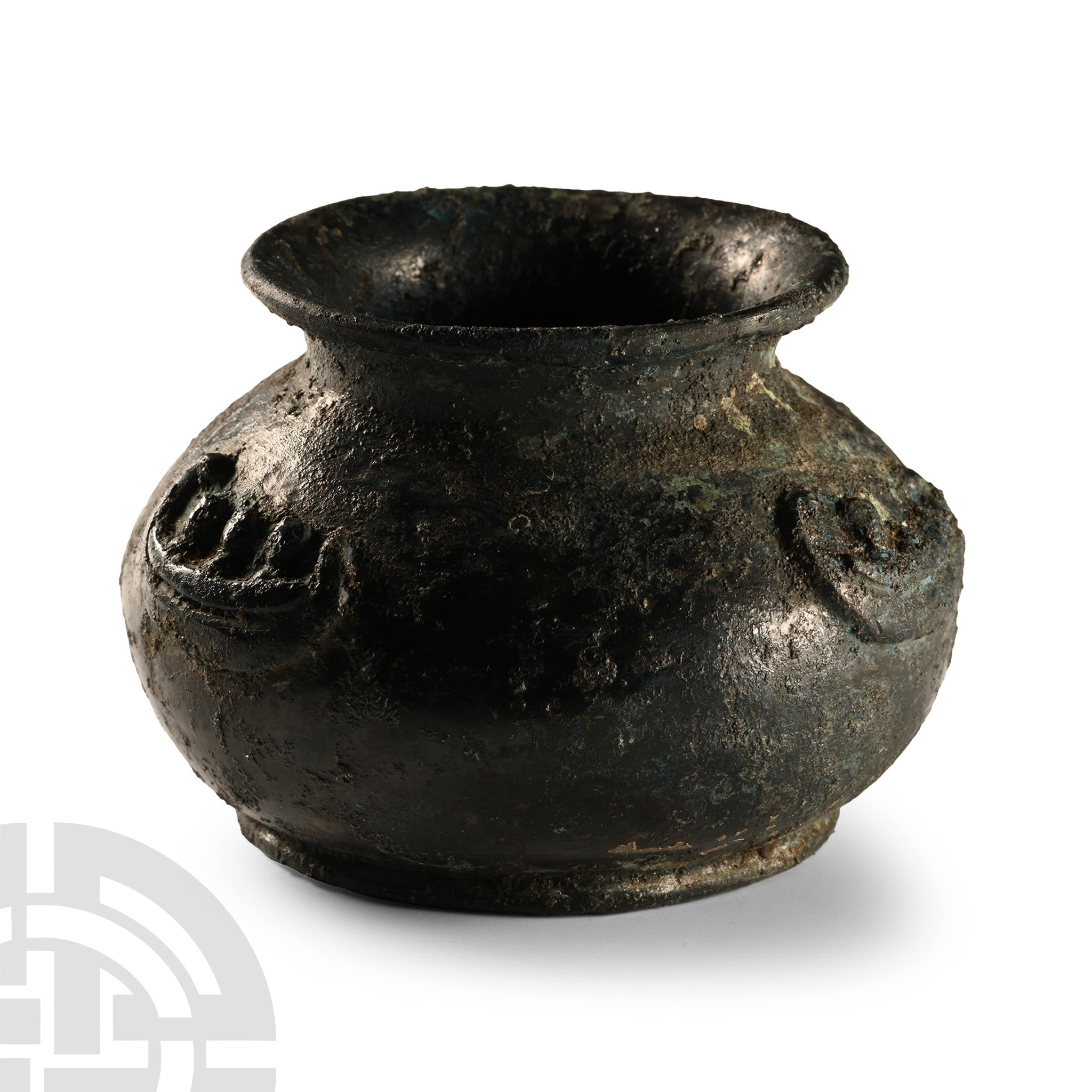 Roman Bronze Vessel with Galleys