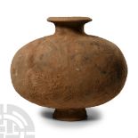 Chinese Han Terracotta Cocoon Jar