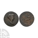 Ancient Roman Imperial Coins - Domitia - Electrotype AE Sestertius