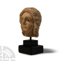 Parthian Alabaster Head of Ishtar