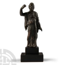 Roman Bronze Statuette of Athena