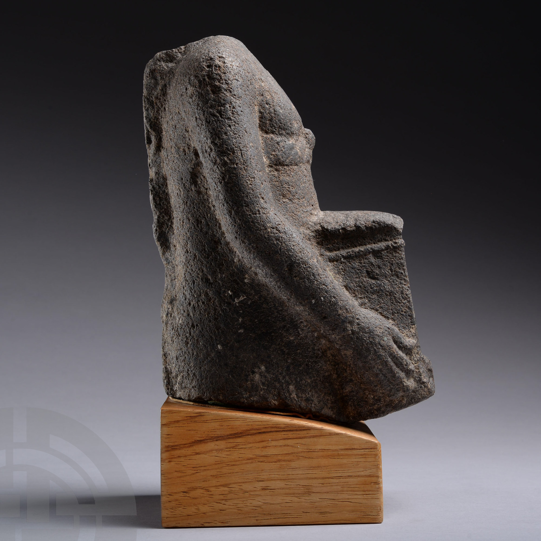 Egyptian Basalt Torso of Naophoros - Image 2 of 5