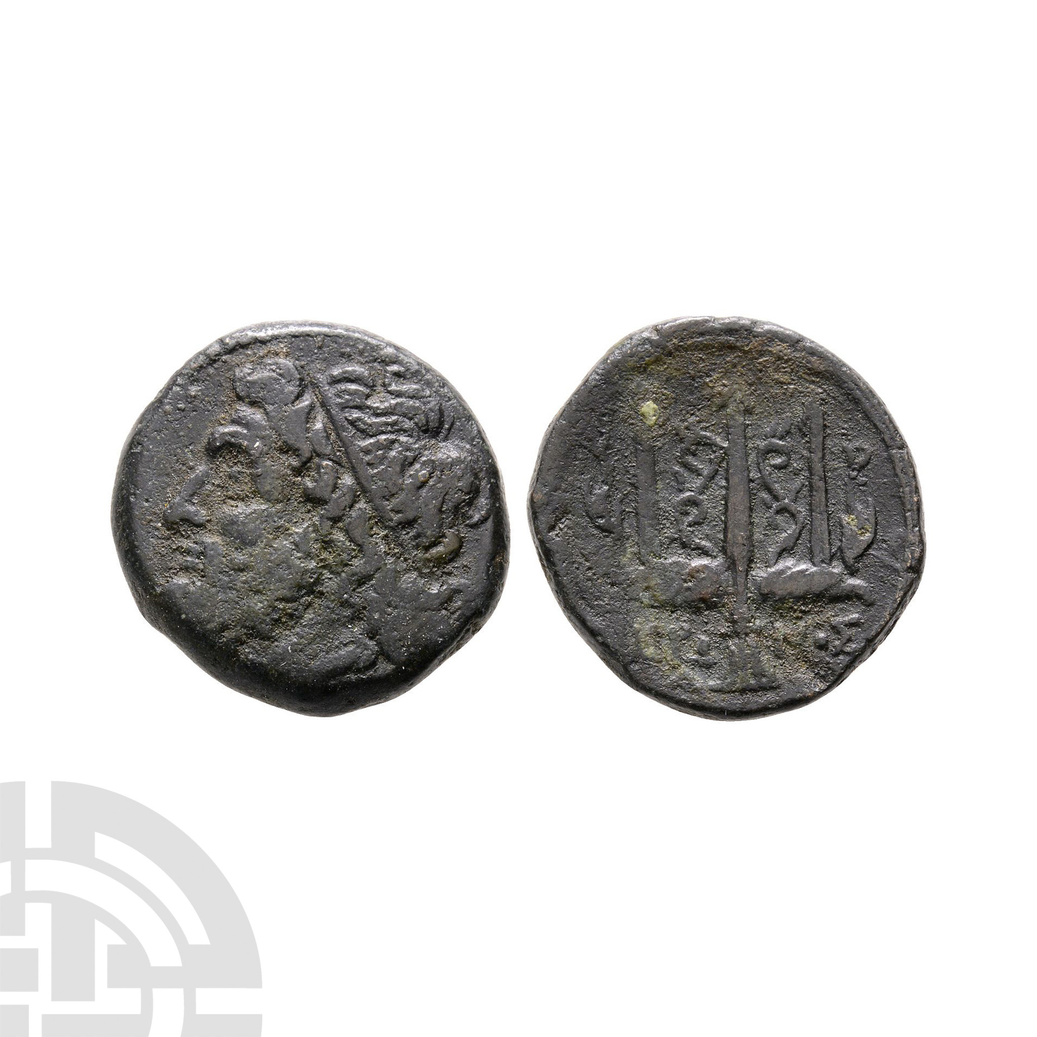 Ancient Greek Coins - Sicily - Syracuse - Trident AE Unit