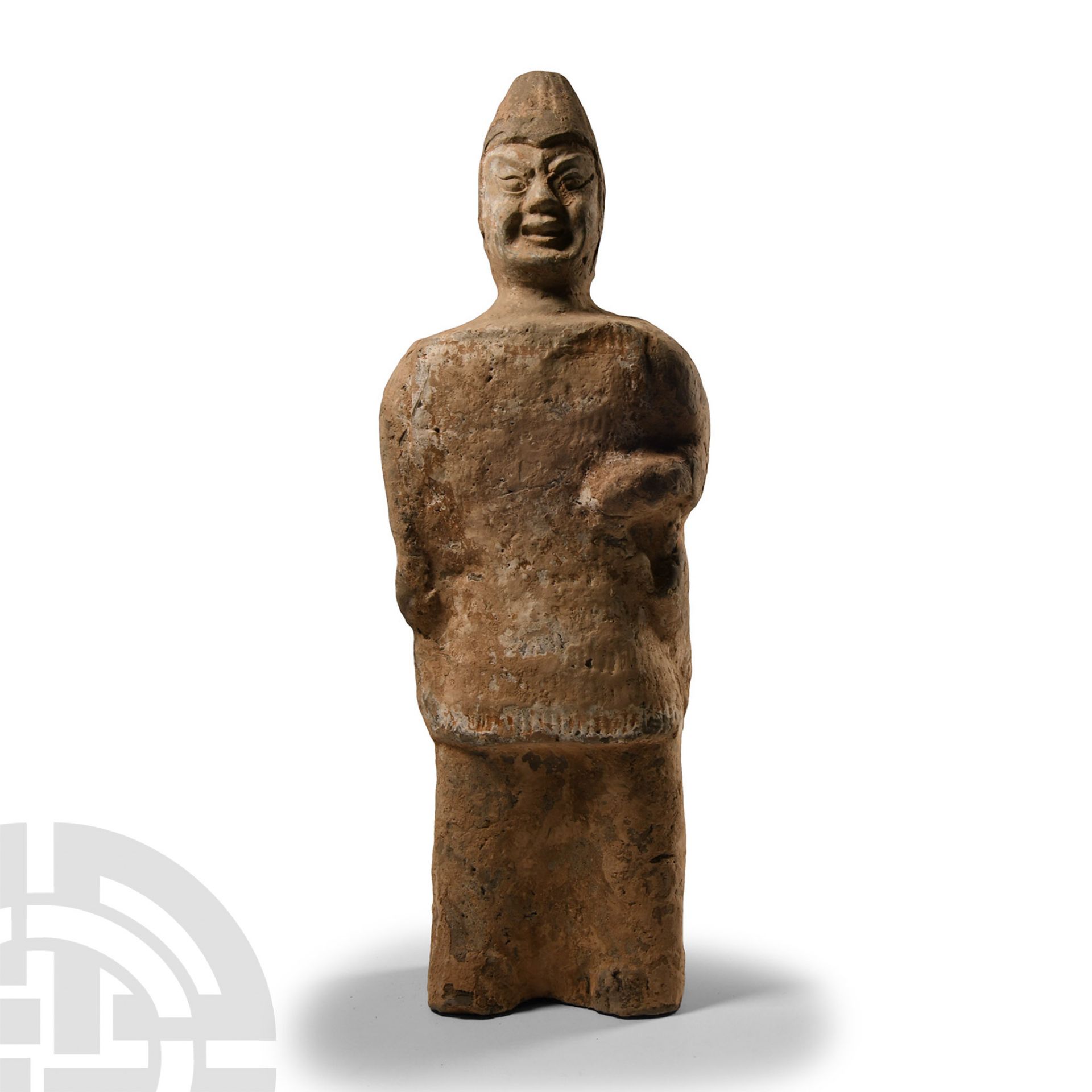 Chinese Tang Terracotta Archer with Quiver at Side