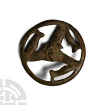 Roman Bronze Triskele Brooch