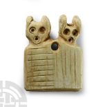 Western Asiatic Bone Twin-Headed Amulet