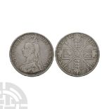 English Milled Coins - Victoria 1889 - AR Double Florin