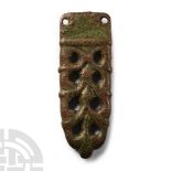 Late Anglo-Saxon Bronze 'Tree of Life' Strap End