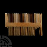 Carolingian Bone Comb