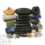 Western Asiatic Mixed Necklace Bead and Pendant Group
