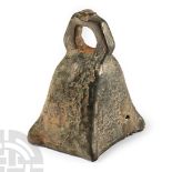 Roman Bronze Square Bell