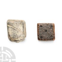 Roman 'Yorkshire' Bronze and Lead Gaming Dice Group