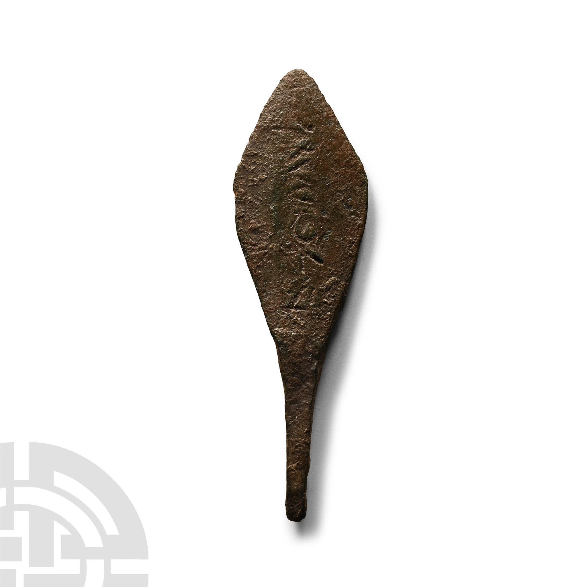 Phoenician Bronze Arrowhead with Inscription