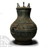 Archaic Chinese Style Bronze Jar