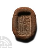 Egyptian Terracotta Nile God Hapi Amulet Mould