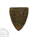 Medieval Bronze Knight's Royal Heraldic Horse Harness Stud