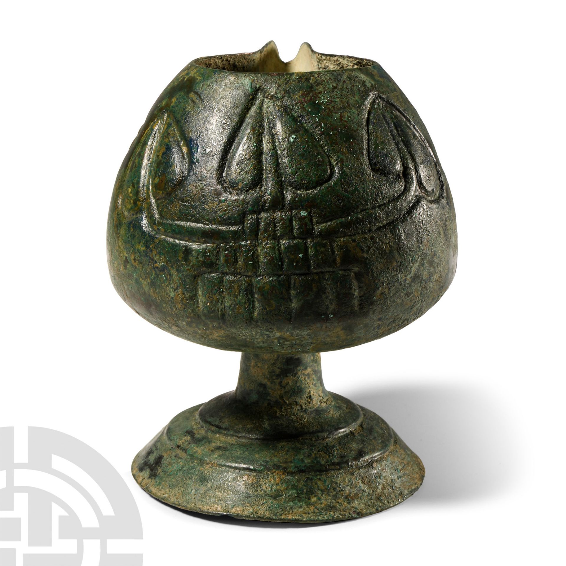 Elamite Spouted Vessel with Flowers