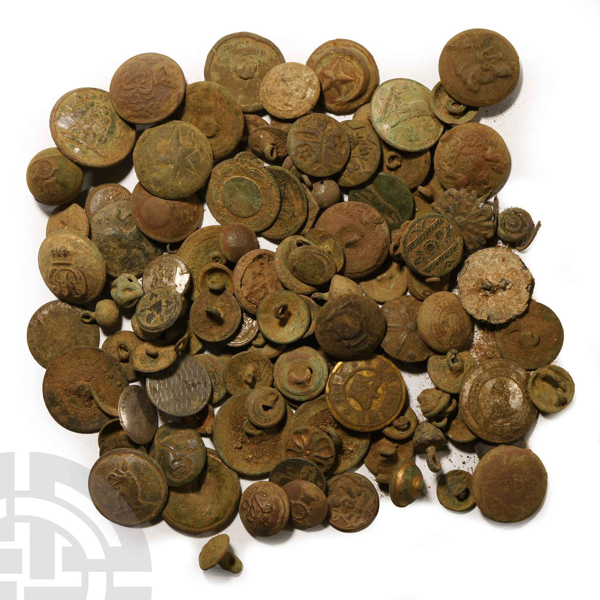 Post Medieval Military and Other Bronze Button Group