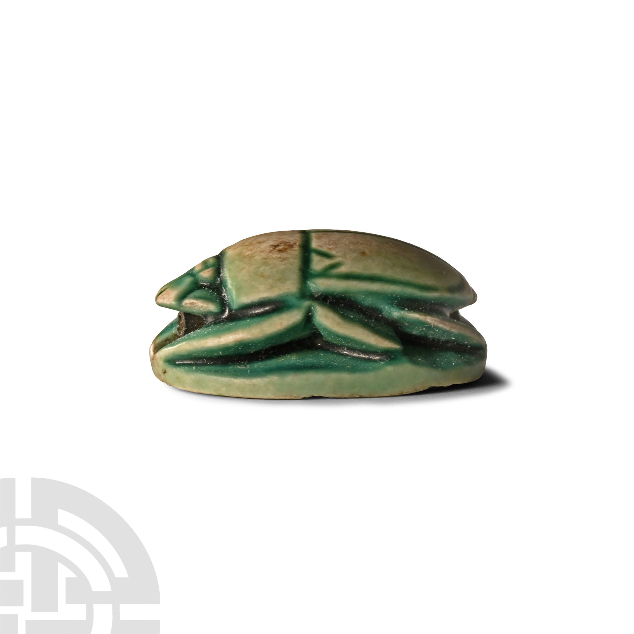 Egyptian Faience Scarab for Amenhotep III - Image 2 of 3