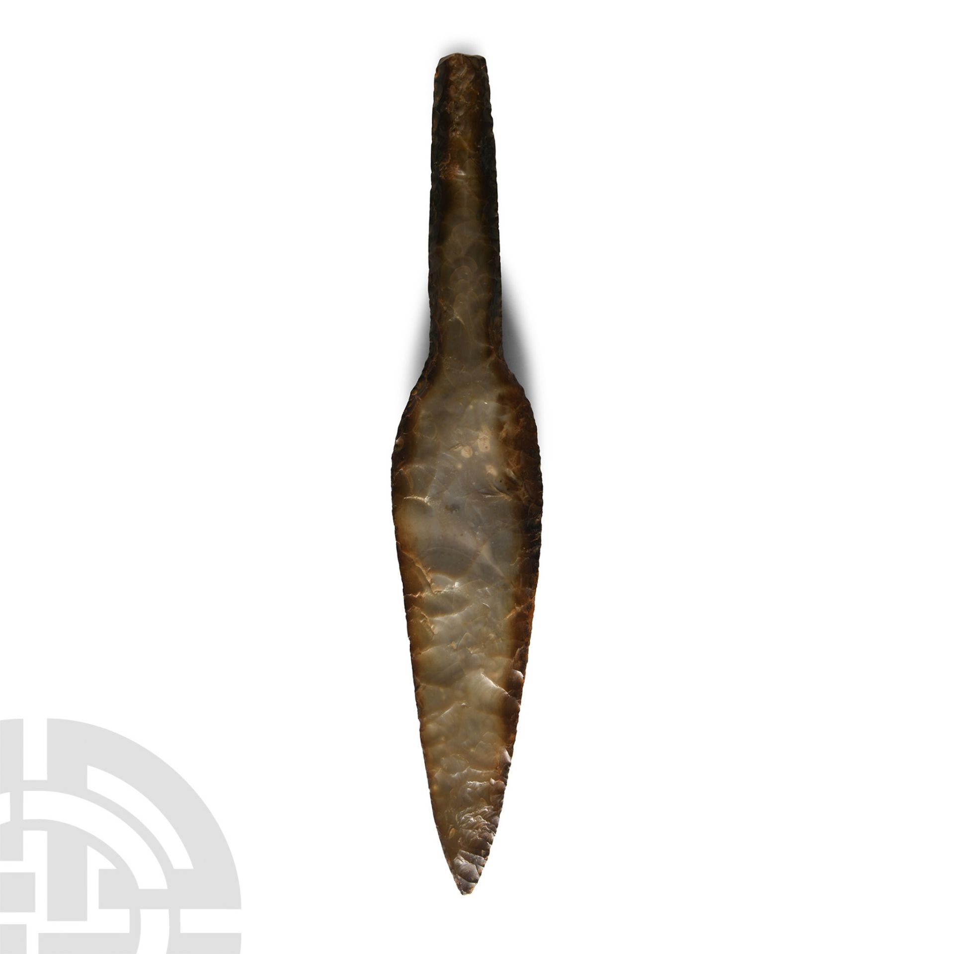 Stone Age Danish Knapped Flint Dagger - Bild 2 aus 2