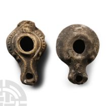 Roman Holy Land Terracotta Oil Lamp Group