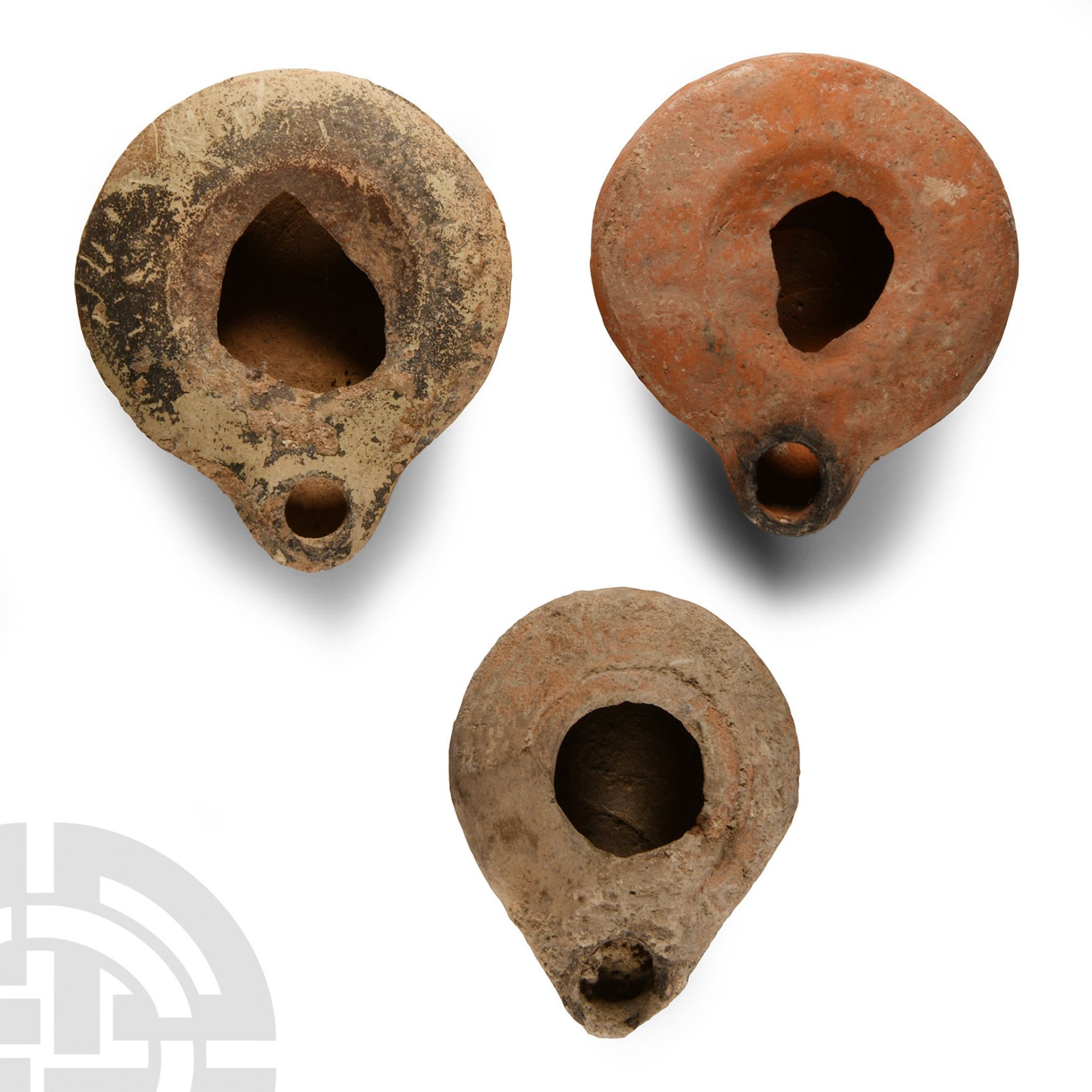 Roman Terracotta Oil Lamp Group