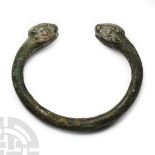 Urartu Bronze Bracelet with Beast Heads