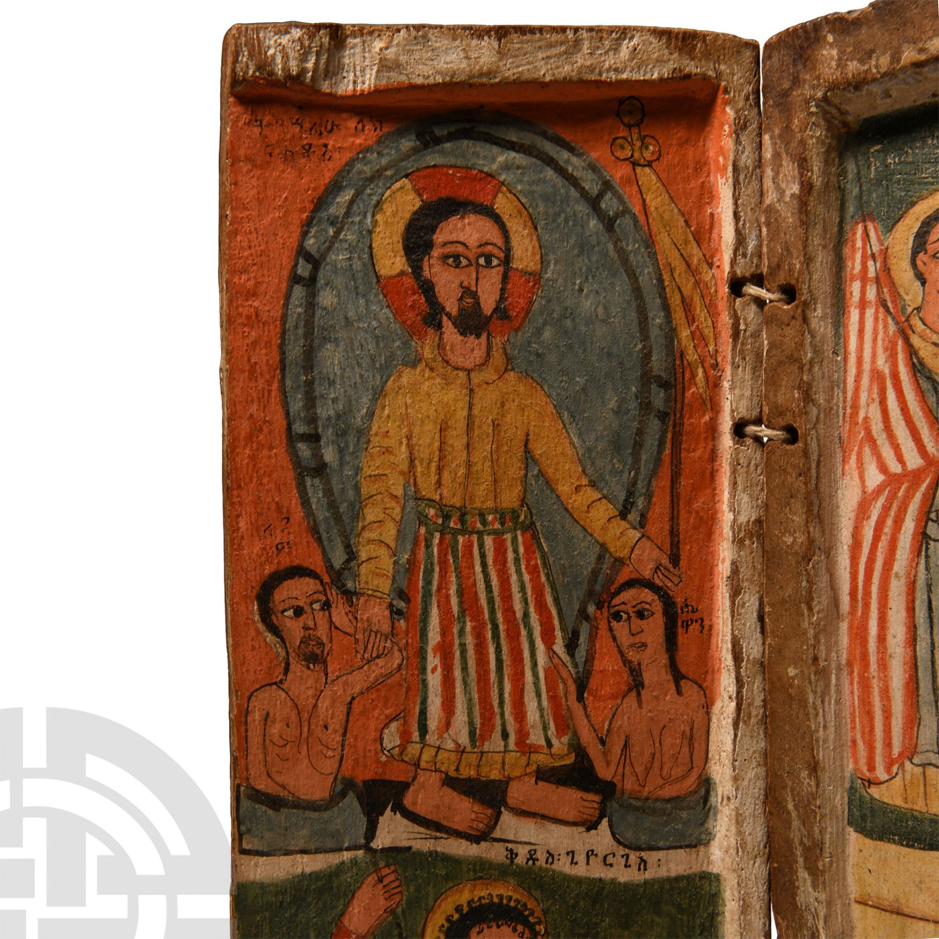Ethiopian Triptych Icon with the Virgin and Child - Image 2 of 4