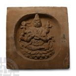 Chinese Song Tile with Buddha
