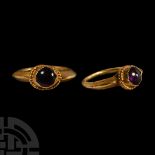 South East Asian Gold Ring with Cabochon