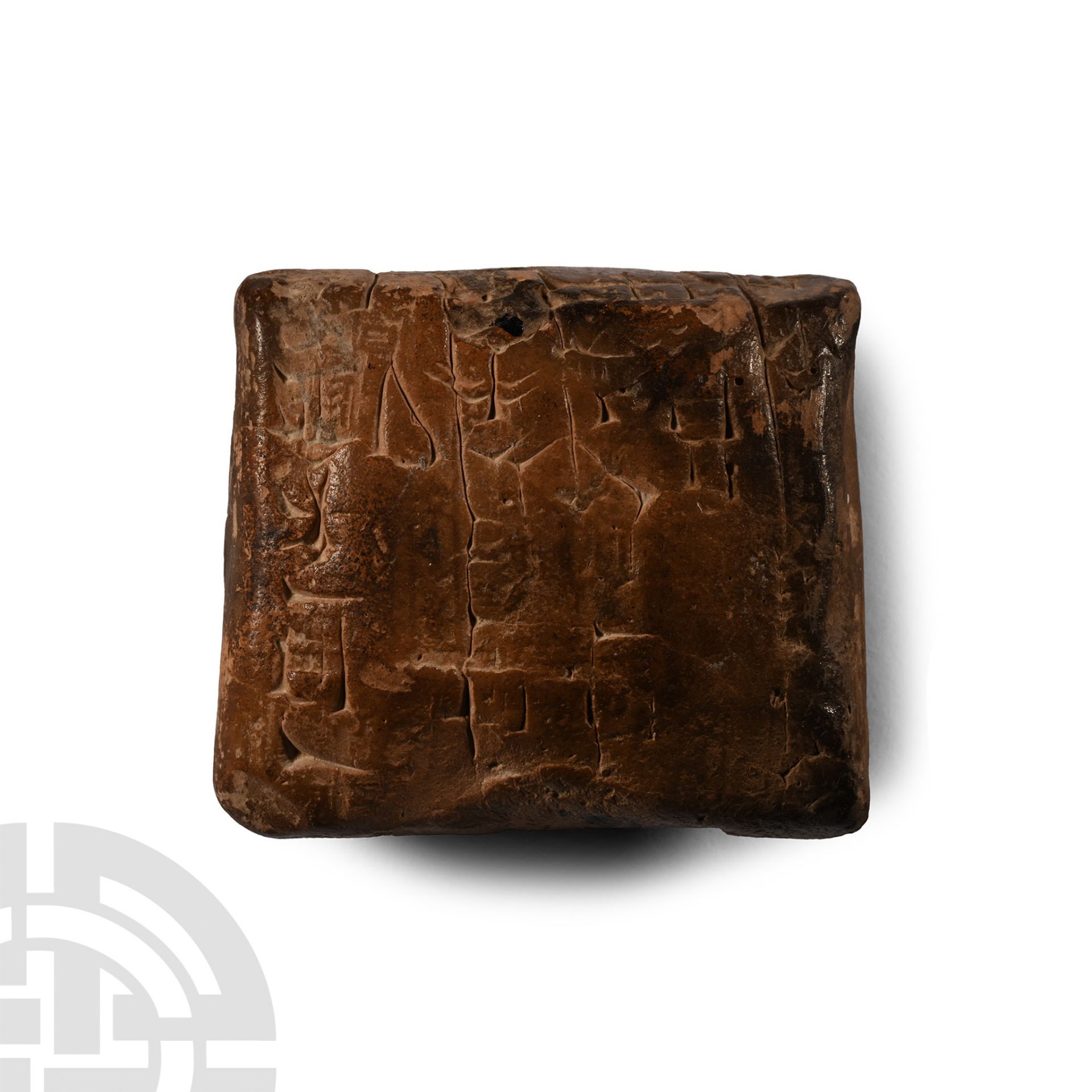Proto-Sumerian Terracotta Pictographic Tablet