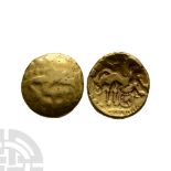 Celtic Iron Age Coins - Atrebates and Regni - Selsey Two-Faced Gold Stater