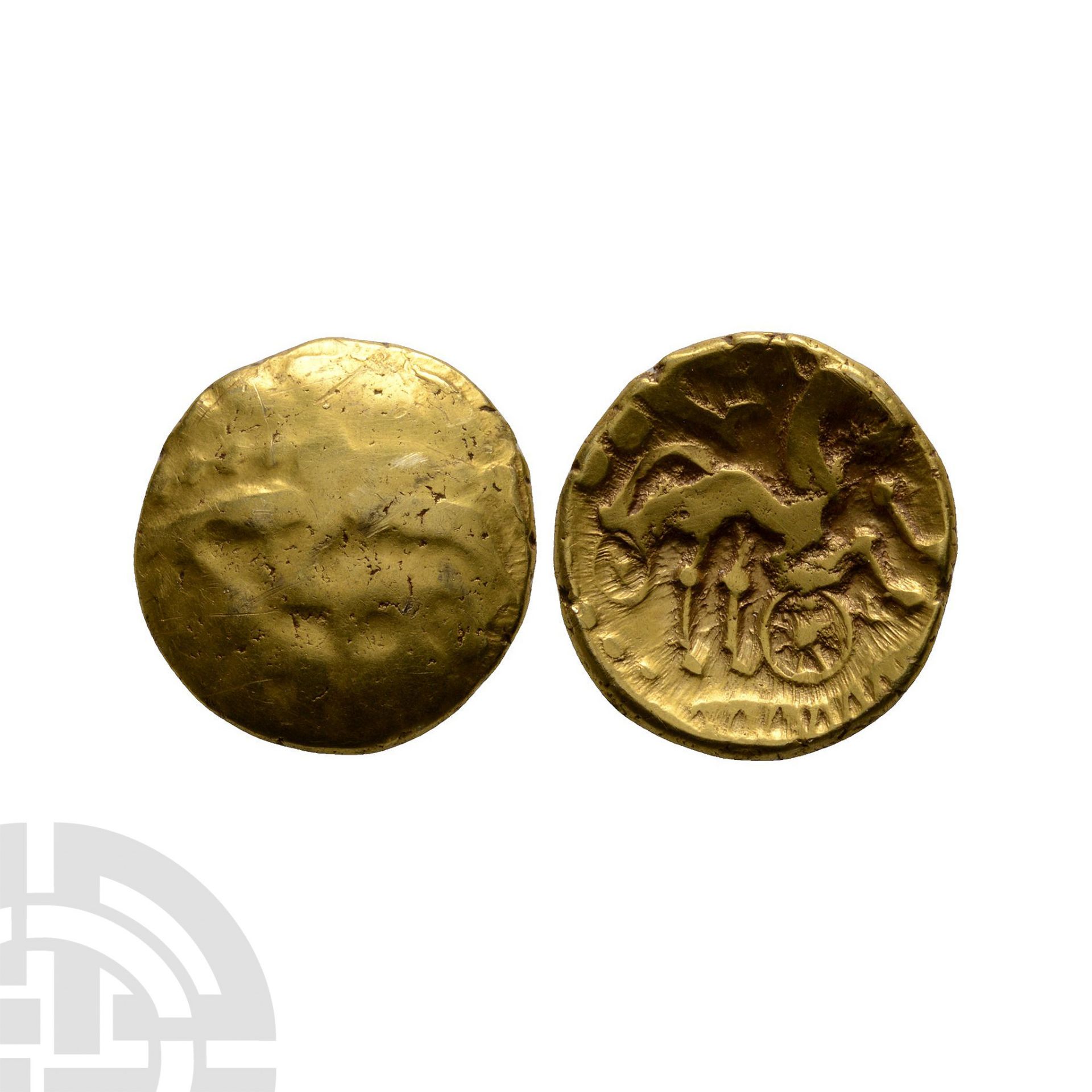 Celtic Iron Age Coins - Atrebates and Regni - Selsey Two-Faced Gold Stater