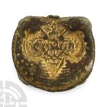 Medieval Gilt Bronze Equine Strap Slide