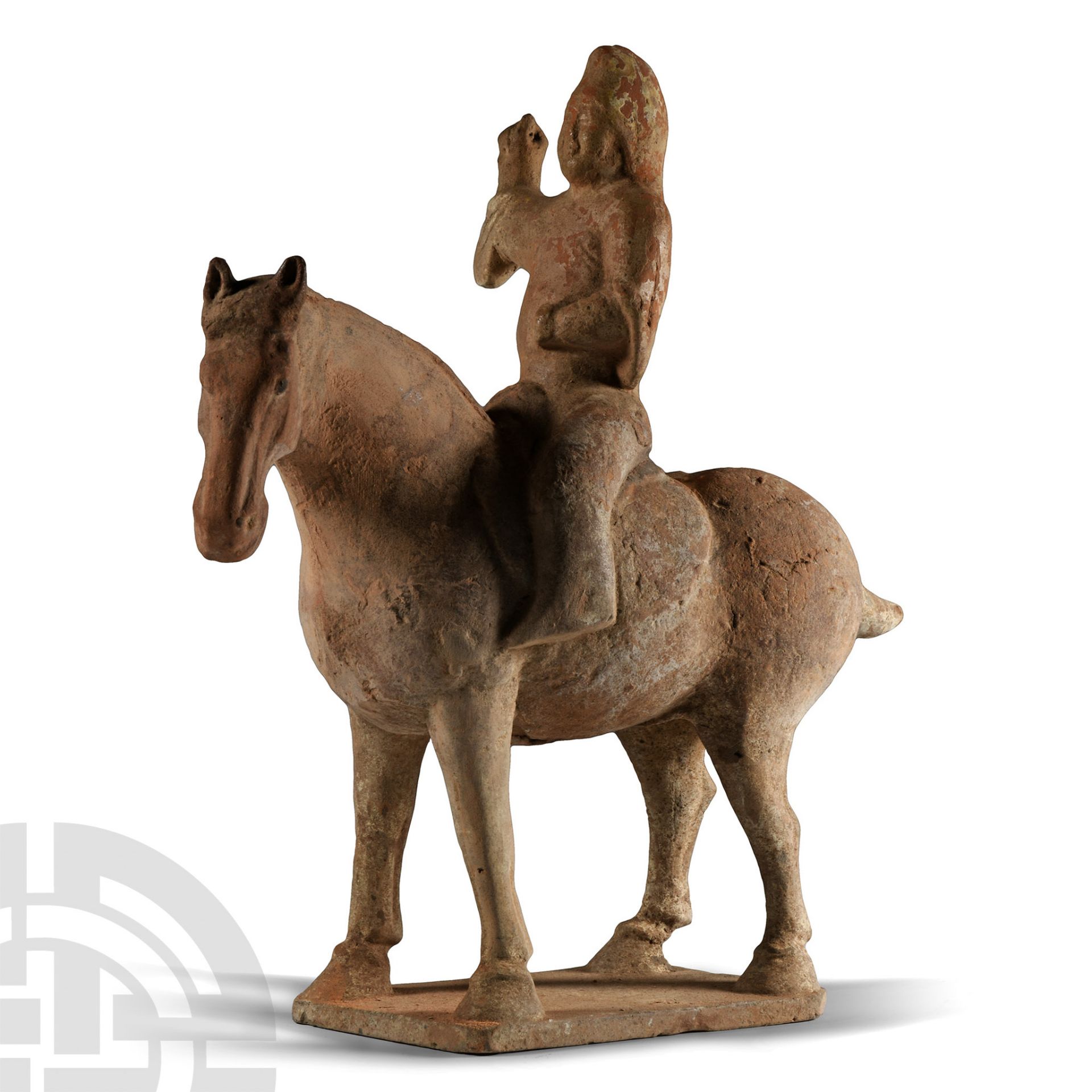 Chinese Tang Terracotta Horse and Rider