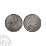 World Coins - India - British - Victoria - Obverse Brockage Rupee