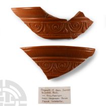 Romano-British 'Colchester' Samian Ware Sherd Group